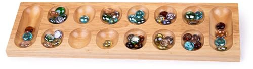 Bigjigs Toys Wooden Mancala Game for Kids and Family