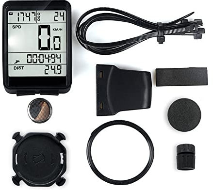 Huamengyuan Fahrradtacho,Fahrrad-Geschwindigkeitsmesser Fahrrad Wasserdicht Odometer LCD-Hintergrundbeleuchtung Kilometerzähl für BMX Faltrad Elektrofahrrad