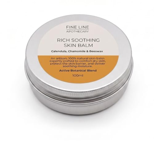 FINE LINE APOTHECARY Baume Protecteur 100ml - Calendula, Mango & Camomille | Baume protecteur 100% naturel au beurre de mangue, calendula et camomille. Soin peaux sèches. Pot aluminium 100ml.