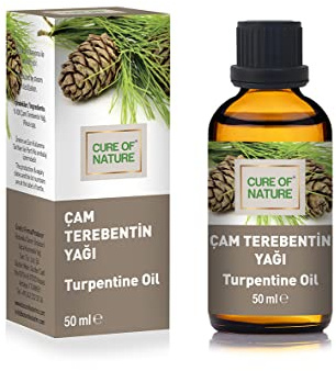 Turpentine Oil,%100 Pine Turpentine Oil, Pinus spp,50 mL