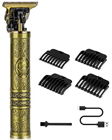 Hair Clippers Beard Trimmer for Men,Electric Cordless Rechargeable Hair Trimmer Set for Barbers and Home,USB Zero Gapped T Blade Hair Cutting Kit,Gift for Men