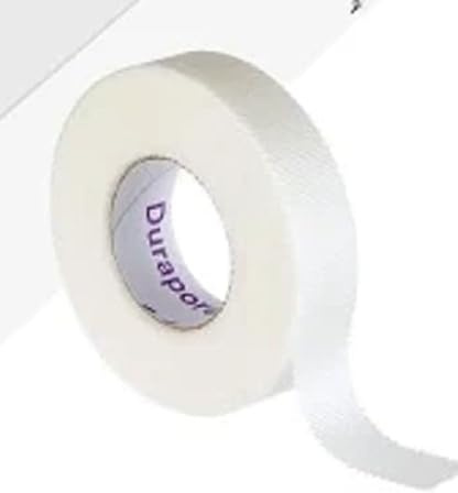 3M Durapore – Ruban adhésif médical en tissu soyeux, 1,27 cm x 9,1 m, blanc, 3M 1538-0, 1 pièce