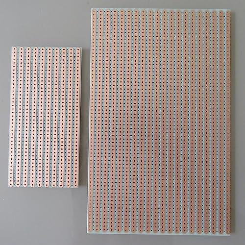 2Stk Streifenraster Veroboard Stripboard 10x16cm & 5x10cm Fibreglass FR4 Prototype Paper PCB Platine Leiterplatte Experiment Matrix Circuit Board