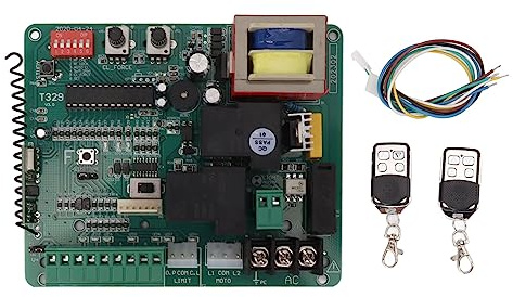 Pwshymi Tablero de Control de Motor de Puerta Corredera, Tablero de Control de Puerta Eléctrica Sensible Fuerte Antiinterferencia de 220V para Garaje