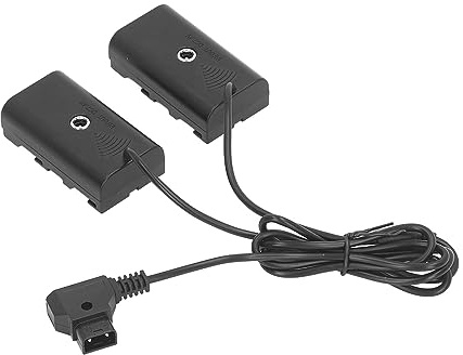 Batteria Fittizia NP F, Batteria D Tap a NP F970 F570 F550, Accoppiatore CC 2 in 1 con Luce LED, Doppia Uscita F550, per Fotocamera Digitale, per Atomos, per Monitor Ninja V