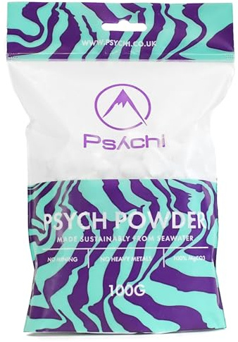 Psychi Psych Powder Seewasser gewonnene, nachhaltige Eco lose Kreide zum Klettern und Bouldern (100g)
