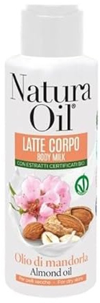 NaturaOil Latte Corpo Body Milk Olio di Mandorla Bio Pelli Secche 100 ml