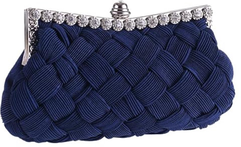 osiuujkw Elegante und modische Clutches für Damen, Party, breite Anwendung, Abend Clutches aus Polyester für Damen, Königsblau