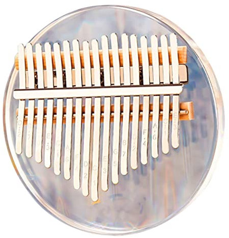 Abaodam Mini-kalimba Für Anfänger Aus Acryl Fingerklavier Als Musikinstrument Daumenklavier Zum Üben Kleine Musical Instrument Mit Feinen Metalltasten