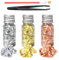 EIHI 3 Bottiglie Oro Commestibile Foglia D'Oro Per Decorazione Torte Fai Da Te - Pellicola Decorativa Per Artigianato Con Clip E Pennello