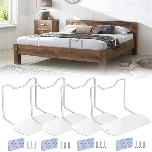 Dolenor Mattress Retainer Bar (White, 10CM-4PCS)