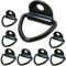 8 Pièces V Anneau Arrimage Acier Carbone, Crochet Arrimage Charge 400 kg, Ancrage D Convient pour Sécuriser Cargaison, Traction Anneaux Fixation pour Remorques, Voitures, Camions, Kayaks, Bateaux
