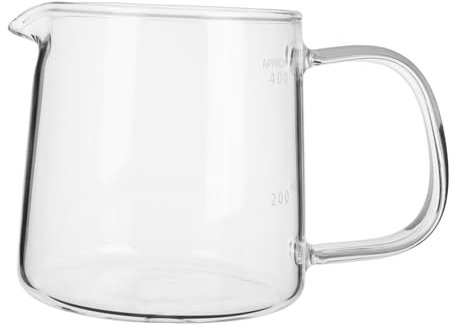 TOPPERFUN Servo Per in Vetro Borosilicato Trasparente Da Caffettiera Resistente Al Calore Per Americano e Freddo e Ufficio