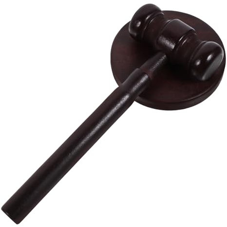 Mobestech Boy Girl's Grasping Hammer Wooden Judge Gavel Toy Judge Hammer Accessory for Boys and Girls for Playtime Prop for Costume Toy