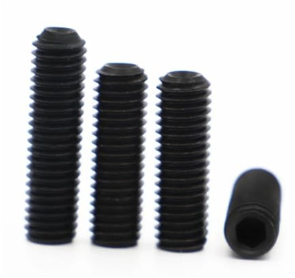 TULDYS 5–50 Stück M1.6 M2 M2.5 M3 M3.5 M4 M5 M6 M8 M10 M12 DIN916 Schwarz 12.9 Stahl Sechskant Innensechskant Ringschneide Madenschraube Stellschraube(2mm,M2 10pcs)