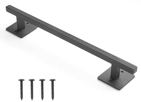 VEVOR Maniglia per Porta da Fienile, Maniglia per Cancello di Recinzione Rustica da 320 mm, Rivestimento Antiruggine, per Cancelli Esterni in Acciaio al Carbonio, per Porte Scorrevoli in Metallo