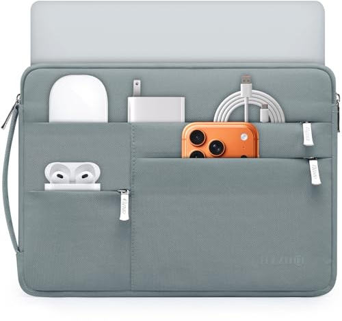 HYZUO 15-16 Zoll Laptophülle Tasche für MacBook Pro 16 M5, Aschblau | für MacBook Pro 16 M5-M1 Pro/Max A3428 A3429 2026-2019, 15 Surface Book,Hülle für 15 15,6 HP Dell Lenovo Asus Acer