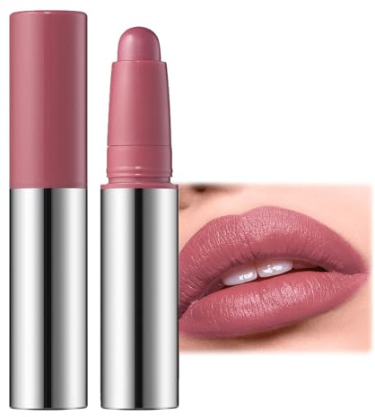 Matte Lipsticks for Women Long Lasting - Rose Pink Lipstick Non Stick Cup Velvet Lip Gloss Lip Stain High Pigmented Up to 12 Hour Wear, Waterproof Lip Stick for Girls Wome