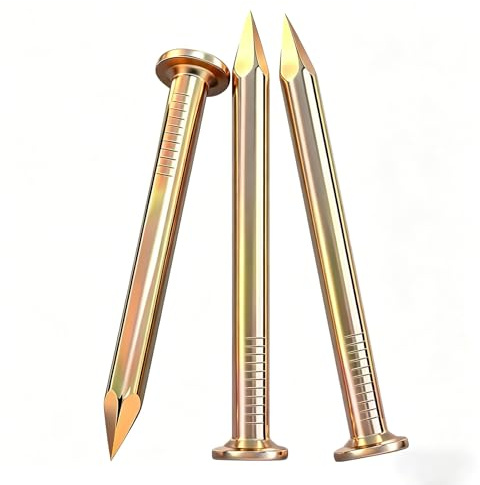 BACSHBY 20 piezas 100mm Clavos de Acero para Hormigón,Clavos Pequeños para Paredes de Hormigón, Madera, Ladrillo, Decoraciones Murales, Marcos y Colgar Objetos