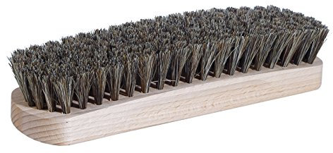 Cepillo Abrillantador para Zapatos de Kaps - 100 Cerdas de Pelo de Caballo o Sintéticas Que No Se Caen - Limpia, Pule y Abrillanta Zapatos, Botas y Bolsos de Cuero (Pelo de Caballo - 18 cm / 7 Inch)