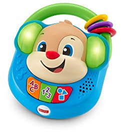 Fisher-Price - Musikalischer Hund, Lauf- und Lernspielzeug, Radio für Babys, ab 6 Monaten (Mattel FPV08)
