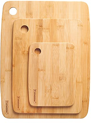 Typhoon Living - Juego de tablas de cortar | Tablas de cortar de bambú de origen sostenible | Perfecto para una variedad de usos | Madera | Pequeña, mediana y grande, marrón, 1400.309