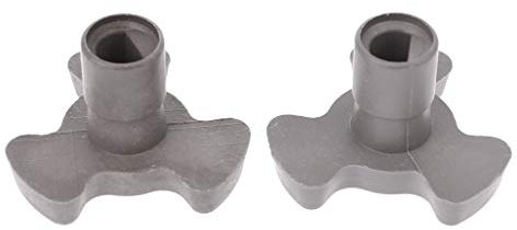 Rbiouseix 2Pcs 17mm Microwave Oven Turntable Roller Guide Support Coupler Tray Shaft