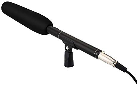 Lazmin 14.17 inches Interview Uni-Directional Mono Microphone for DSLR Cameras and Camcorder suitable for Recording/Interview/Video Conference/Podcast
