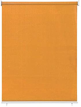 paramondo Tenda da Sole Verticale a Rullo per Esterno Avvolgibile Impermeabile Resistente Anti UV Protezione della Privacy Bianco, 200 x 140 cm arancione