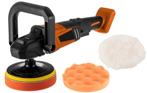 NEO TOOLS 18 V, Li-Iondo bürstenloser Akku-Polierer zum Entfernen von Kratzern, Schrammen und anderen Unebenheiten an der Karosserie, 6 Geschwindigkeitsstufen, Scheibendurchmesser 150 mm