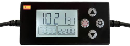 HappyBird Lighting - Timer di programmazione alba/tramonto - Si accende e si spegne lentamente - Funziona su ogni luce LED - On e Off automatici - Fornisce tempi esatti - Batteria di backup integrata