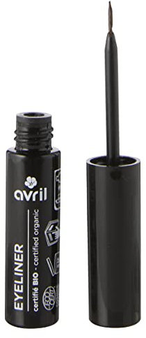 Avril - Eyeliner Bio - Pennello ultra sottile, applicazione precisa - Texture fluida - 98% di origine naturale - Certificato Bio Cosmos Organic - Made in France - 3,5 mm