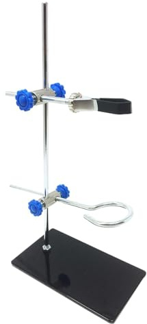 ULTECHNOVO Laborunterstützungsstand Laborunterstützungsstand Chemie Labor Stand Set Flask Klemmständer Metall Labor Laborklemme