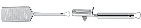 WMF Käsereibe 25 cm Profi Plus Cromargan Edelstahl rostfrei teilmattiert spülmaschinengeeignet & Pendelschäler 19 cm Profi Plus Cromargan Edelstahl rostfrei teilmattiert spülmaschinengeeignet