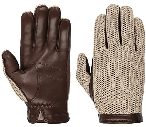 Hestra Adam Handschuhe Damenhandschuhe Fingerhandschuhe Lederhandschuhe Damen - mit Futter, Futter Winter Herbst-Winter - 7 1/2 HS dunkelbraun