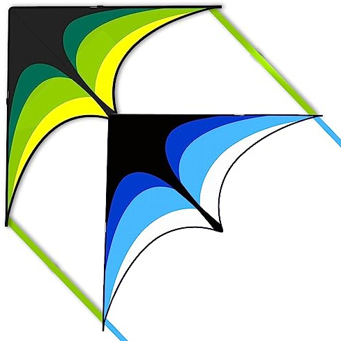 Mint's Colorful Life Delta-Drachen, ideal für Kinder & Erwachsene | Drachen für kinder ab 6 jahren, Hochwertig Anfänger Einleiner Flugdrachen