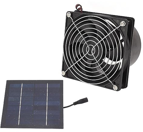 Ventilateur D'extraction Solaire, Panneau Solaire Puissant de 50 W et Ventilateur à Grande Vitesse de Vent, Circulation et Refroidissement Efficaces de L'air, adapté à la
