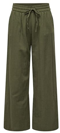 ONLY Onltizana Cotton Loose Pants WVN - Pantalon en Tissu - Pantalon en Tissu - Femme