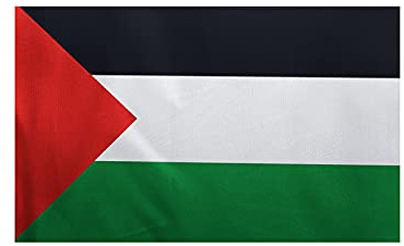 Hoothy Drapeau Palestine 150x90cm, Drapeau palestinien 90 x 150 cm Drapeaux Drapeau palestinien 90 x 150 cm
