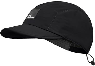 Jack Wolfskin Unisex Road Trip Cap Baseballkappe, Schwarz, Einheitsgröße EU