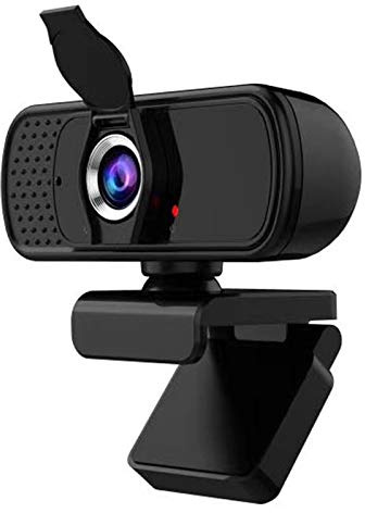 Soporte Webcam Pa Cámara de Mano Digital 1080P con micrófono Video Digital Videocámara Webcam Webcam Tapa (Black, One Size)