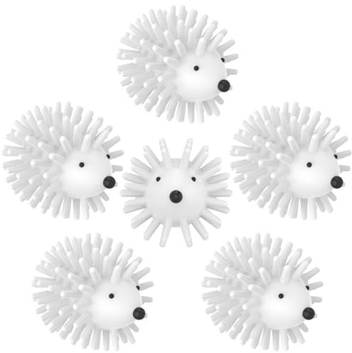 Mamamax 6pcs Boule Sèche Linge pour Machine à Laver, Boule de Lavage en Silicone Boule Hérisson Souple Household Magic, Balle de Séchage Réutilisable Non Toxique pour Nettoyage du Linge des Vêtements