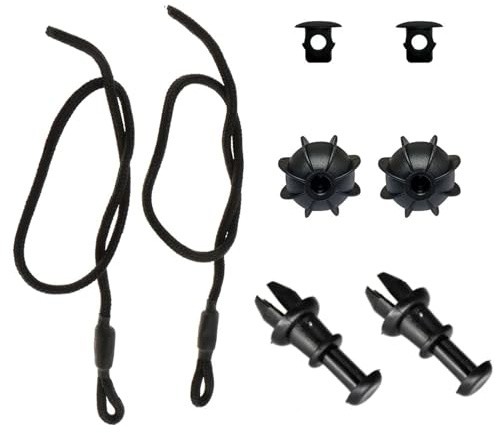 Buaak 2 bandas de sujeción para maletero, bandeja para coche, universal, para maletero de coche, accesorios para el maletero del coche, apto para VW Golf 6, Skoda, BMW Mini (negro)