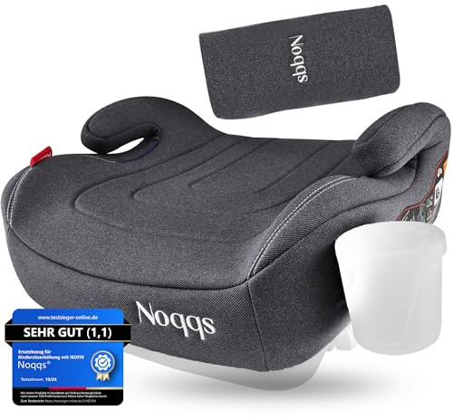 Noqqs® Ersatzbezug für Kindersitzerhöhung mit Gurtpolster, Waschbar bei 30°C,