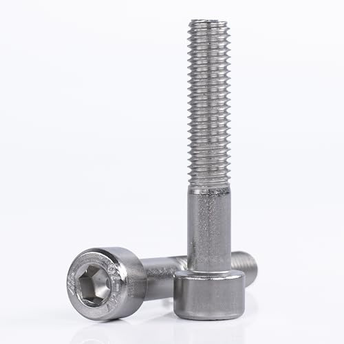 Zylinderschrauben Edelstahl Innensechskant - M10x80 - (10 Stück) - DIN 912 (ISO 4762) Teilgewinde Zylinderkopfschrauben - A2 V2A rostfreier Edelstahl (M10x80 (10 Stück))
