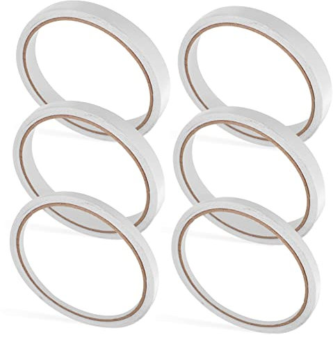 DIYEAH 6rollen Doppelseitiges Klebeband Hochviskoses Doppelseitiges Klebeband Für Scrapbooking Und Bastelprojekte Pro Rolle Für Zuhause Und Büro