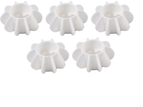 Silicone Laundry Ball Set of 5 Helps Keep Clothes Untangled in Washers and Dryers (white)