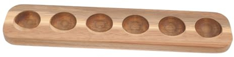 Porta Uovo in Legno a 6 Scomparti per Casa, Semplice ed Elegante | Legno, Superficie Liscia senza Bave, Struttura Delicata, Aiuta a Prevenire Rotture Accidentali