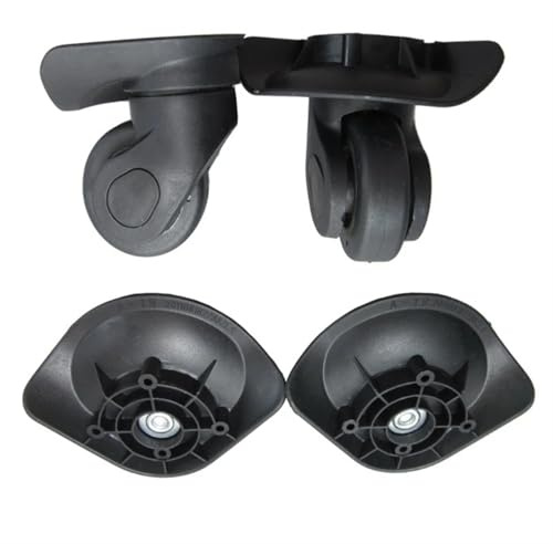 Universal Kofferrollen 1 paar A19 Ersatz Gepäck Räder Reparatur DIYAccessories for Reise Koffer(Large black)