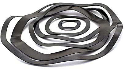 Arandelas elásticas onduladas, arandelas negras M3 M4 M5 M6 M8 M10 M12 M14 M16 M19 M21-M118(20pcs,M10x15x0.3)
